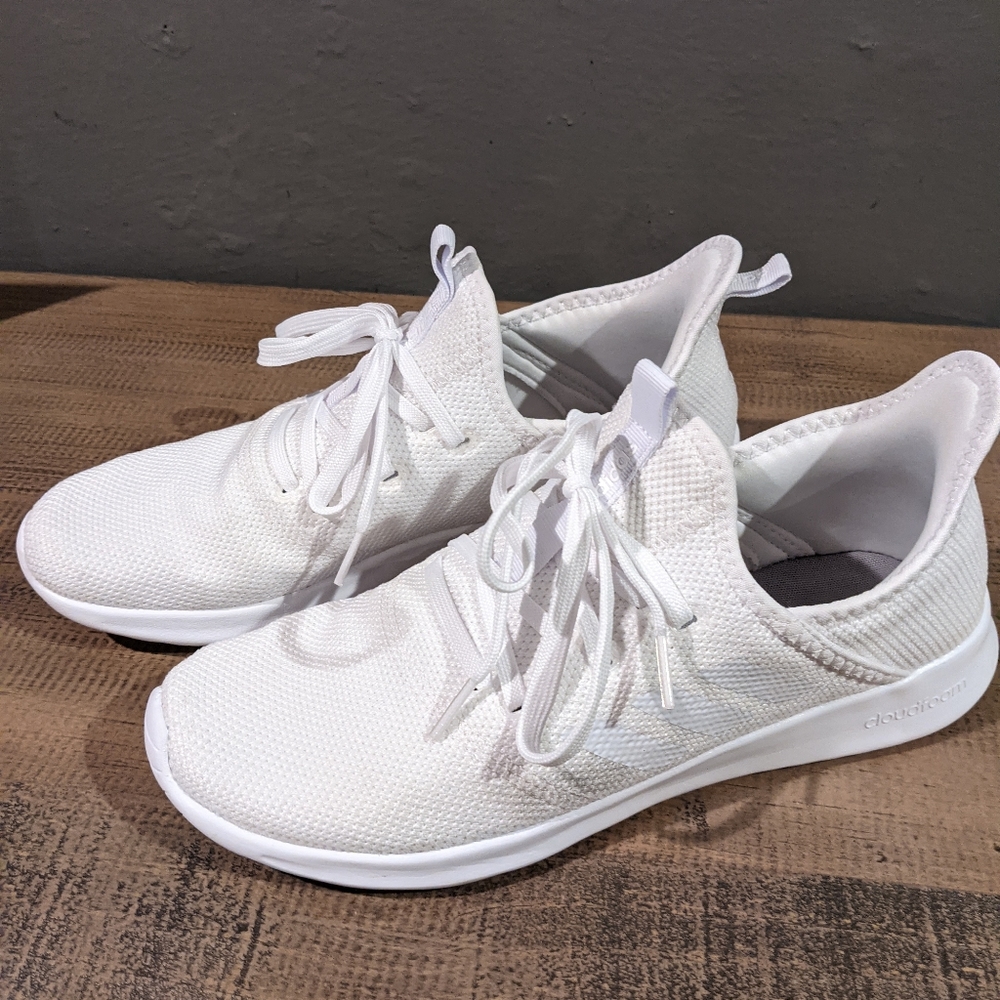 Basically New ⚡ White Adidas Athletic Shoes